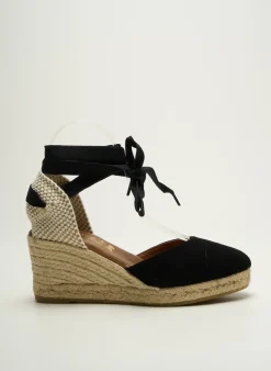 Espadrilles La Maison De L'espadrille Noir Talon De 7 À 9cm