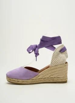 Espadrilles La Maison De L'espadrille Violet Talon De 7 À 9cm