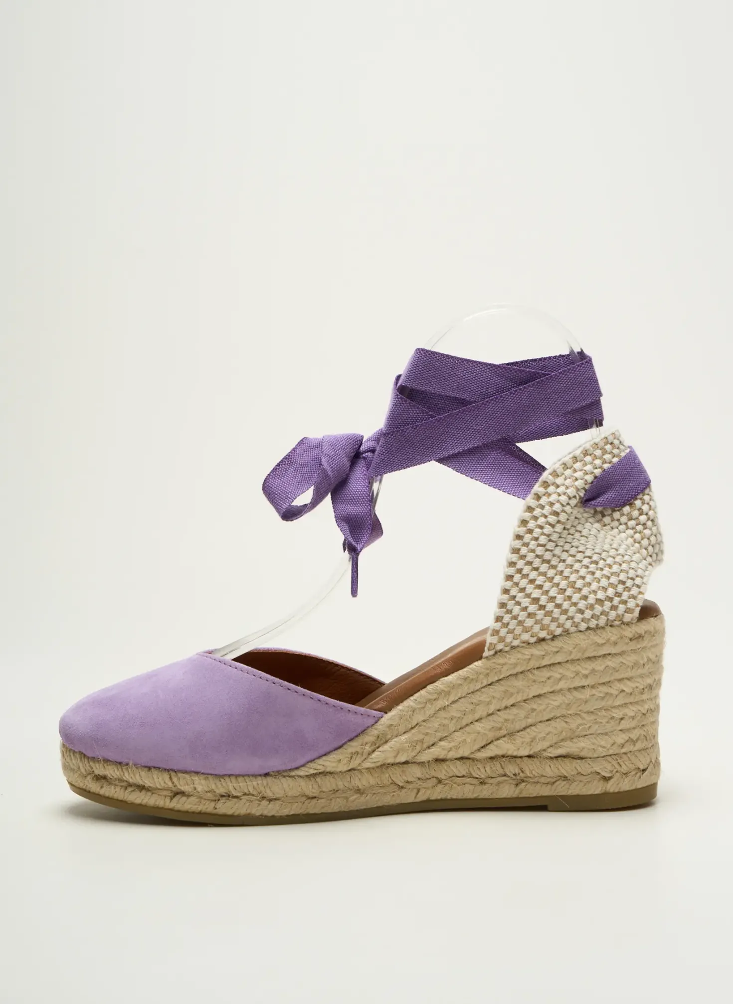 Espadrilles La Maison De L'espadrille Violet Talon De 7 À 9cm