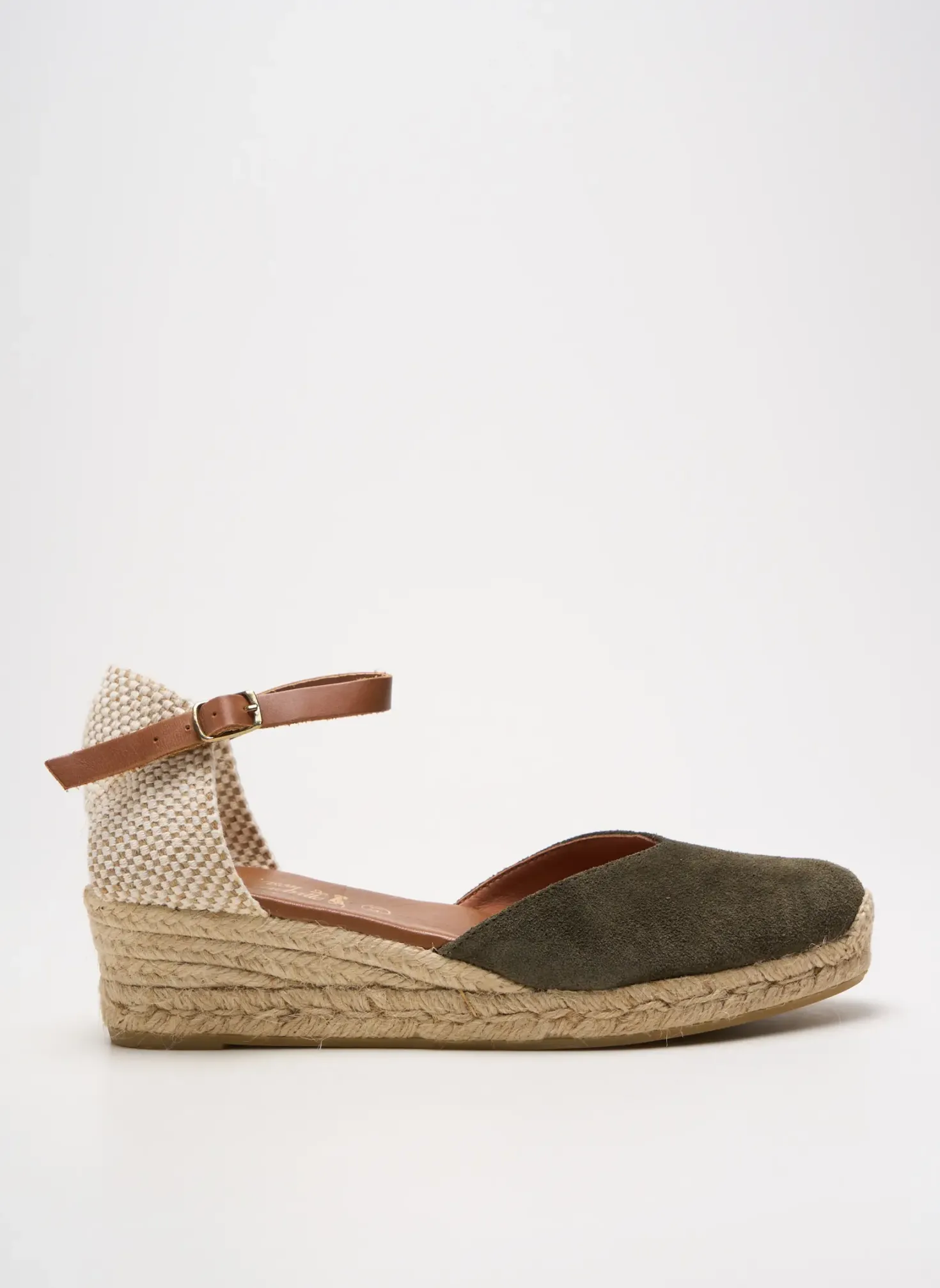 Espadrilles La Maison De L'espadrille Vert Talon De 4 À 6cm
