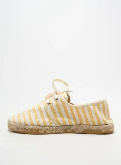 Espadrilles La Maison De L'espadrille Jaune Talon Plat Jusqu'à 3cm