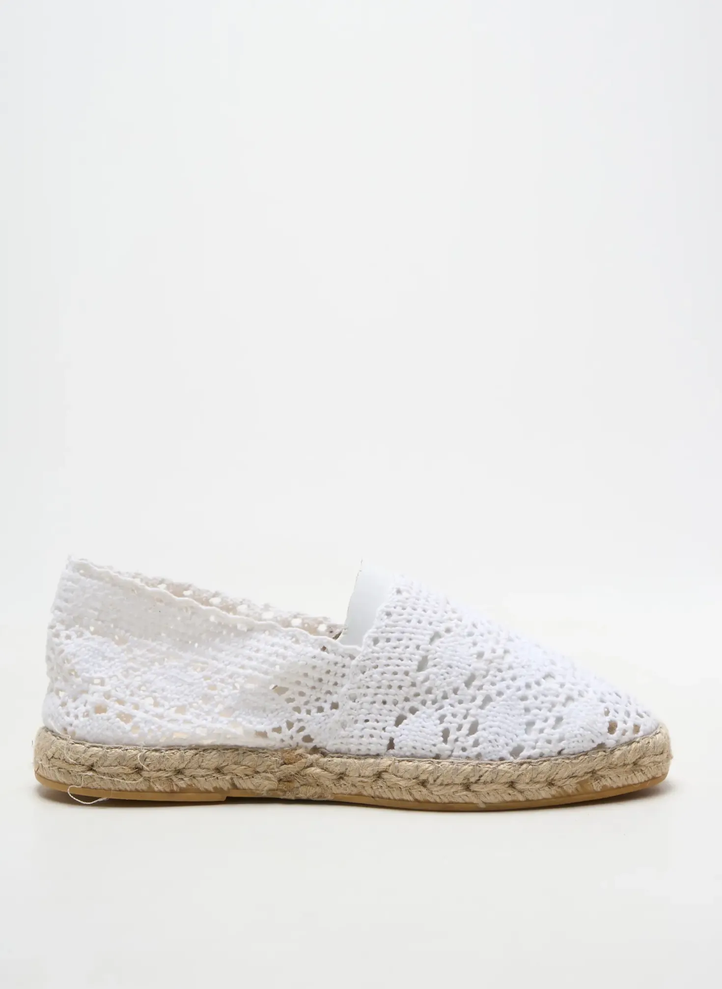 Espadrilles La Maison De L'espadrille Blanc Talon Plat Jusqu'à 3cm