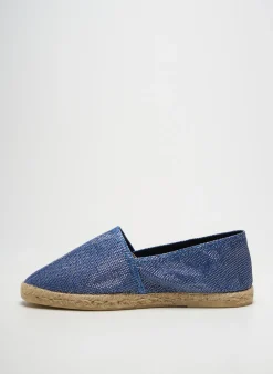 Espadrilles La Maison De L'espadrille Bleu Talon Plat Jusqu'à 3cm