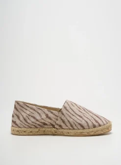 Espadrilles La Maison De L'espadrille Beige Talon Plat Jusqu'à 3cm