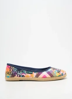Espadrilles La Vague Bleu Talon Plat Jusqu'à 3cm