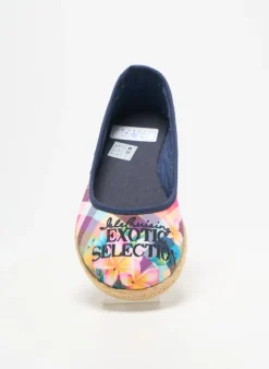 Espadrilles La Vague Bleu Talon Plat Jusqu'à 3cm