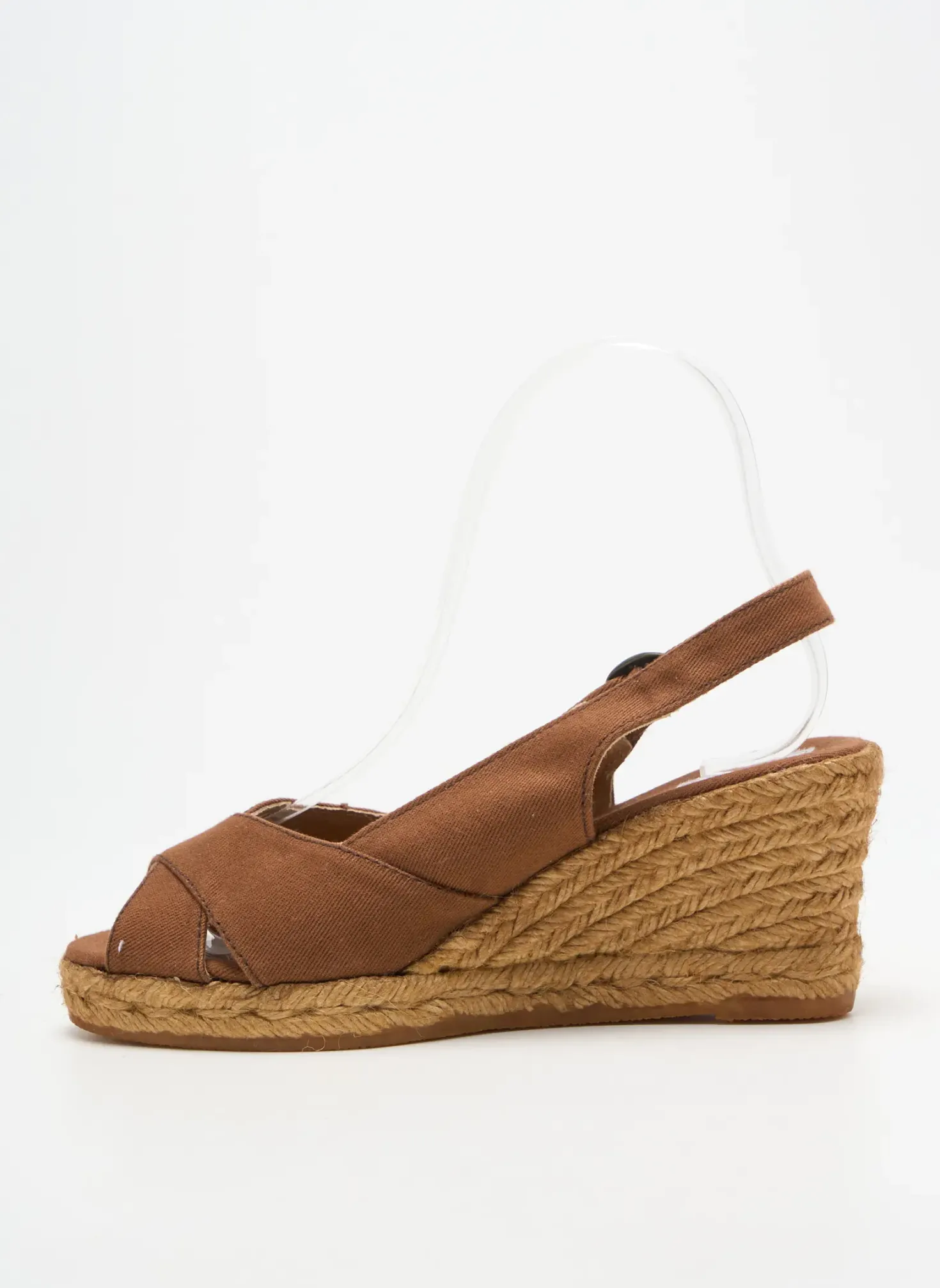 Espadrilles La Vague Marron Talon De 7 À 9cm