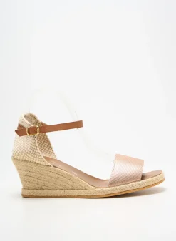 Espadrilles La Vague Rose Talon De 7 À 9cm