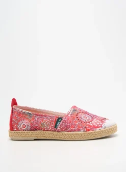 Espadrilles La Vague Rouge Talon Plat Jusqu'à 3cm