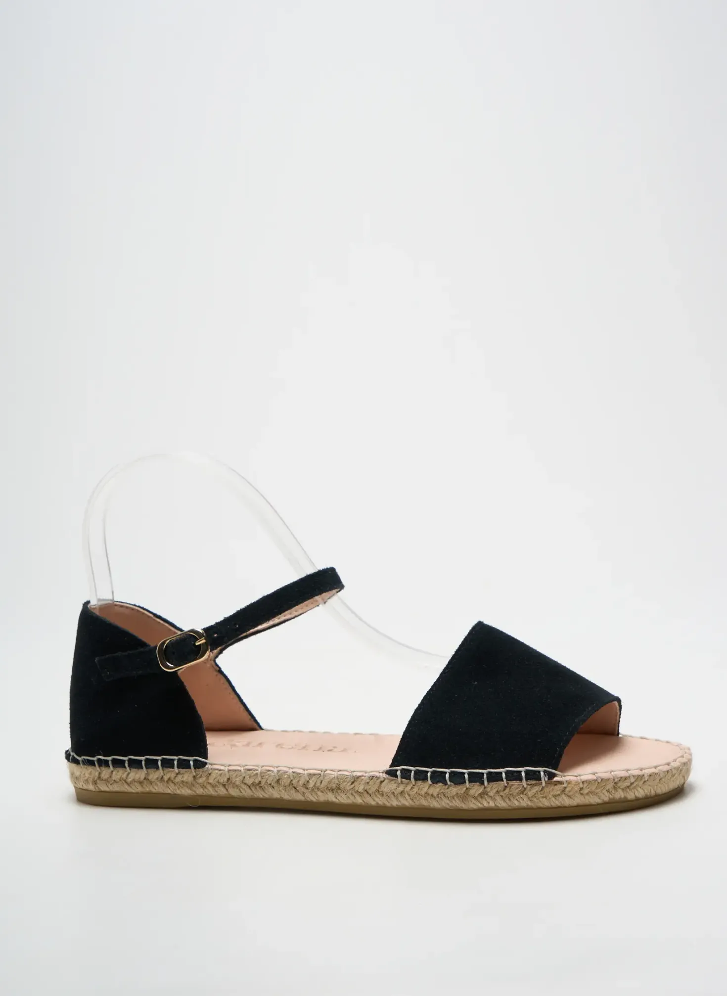 Espadrilles Macarena Noir Talon Plat Jusqu'à 3cm