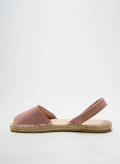 Espadrilles Macarena Rose Talon Plat Jusqu'à 3cm