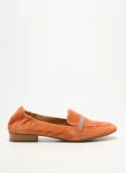 Espadrilles Mam'zelle Orange Talon Plat Jusqu'à 3cm