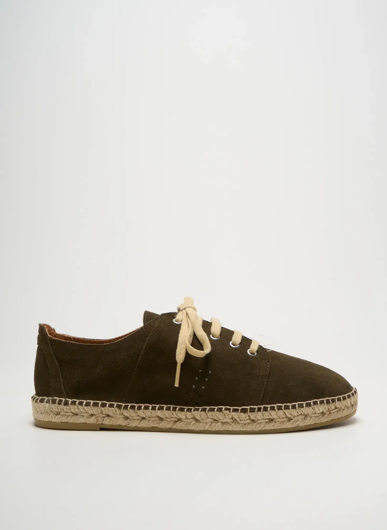 Espadrilles M.moustache Vert Bout Rond