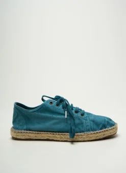 Espadrilles Natural World Bleu Fonce Bout Rond