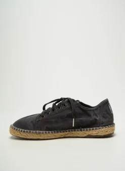 Espadrilles Natural World Noir Bout Rond
