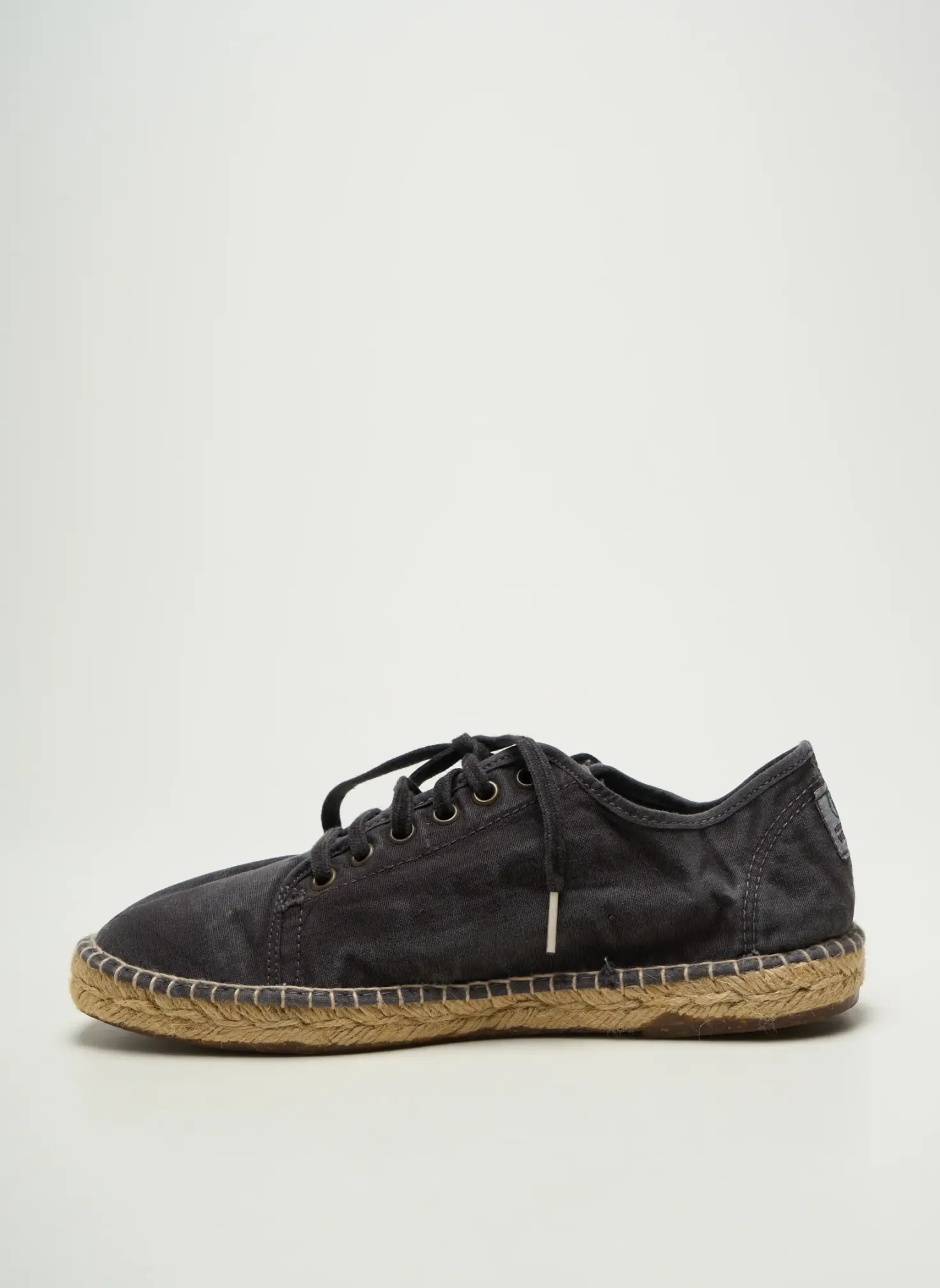 Espadrilles Natural World Noir Bout Rond