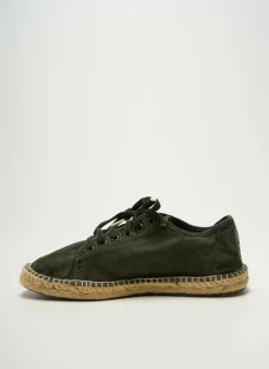 Espadrilles Natural World Vert Bout Rond