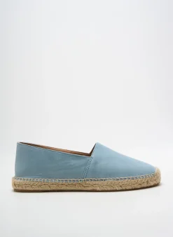 Espadrilles Pölka Bleu Talon Plat Jusqu'à 3cm