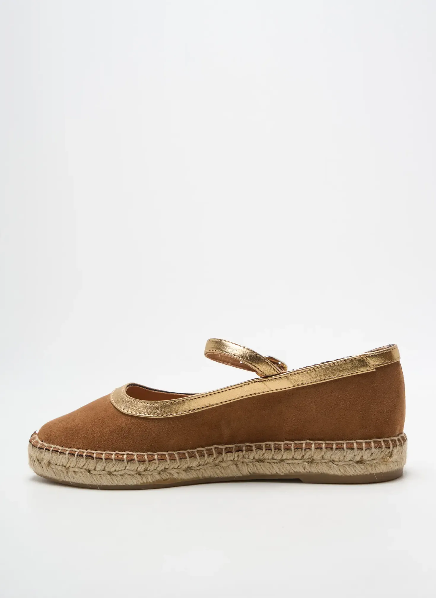 Espadrilles Pölka Marron Talon Plat Jusqu'à 3cm