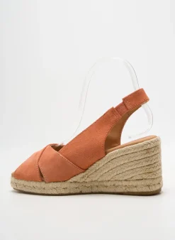 Espadrilles Pölka Rose Talon De 7 À 9cm