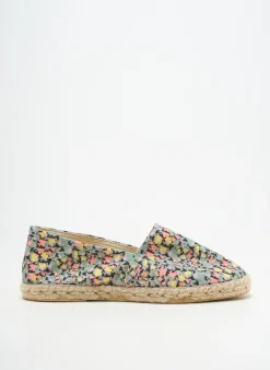 Espadrilles Skfk Vert Talon Plat Jusqu'à 3cm