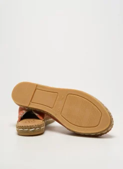 Espadrilles Suyute Orange Talon Plat Jusqu'à 3cm