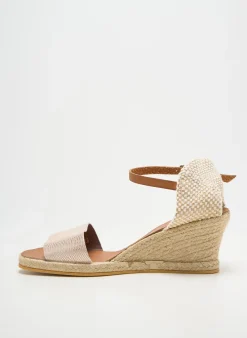 Espadrilles Thierry 21 Rose Talon De 4 À 6cm