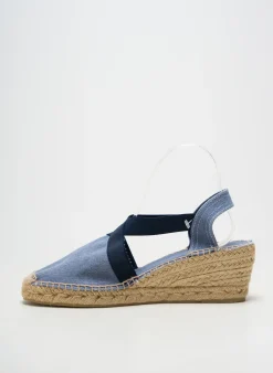 Espadrilles Toni Pons Bleu Talon De 7 À 9cm