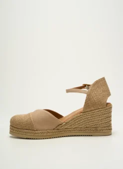 Espadrilles Unisa Beige Talon De 7 À 9cm