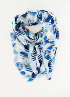 Foulard Jean Baptiste Rautureau Bleu