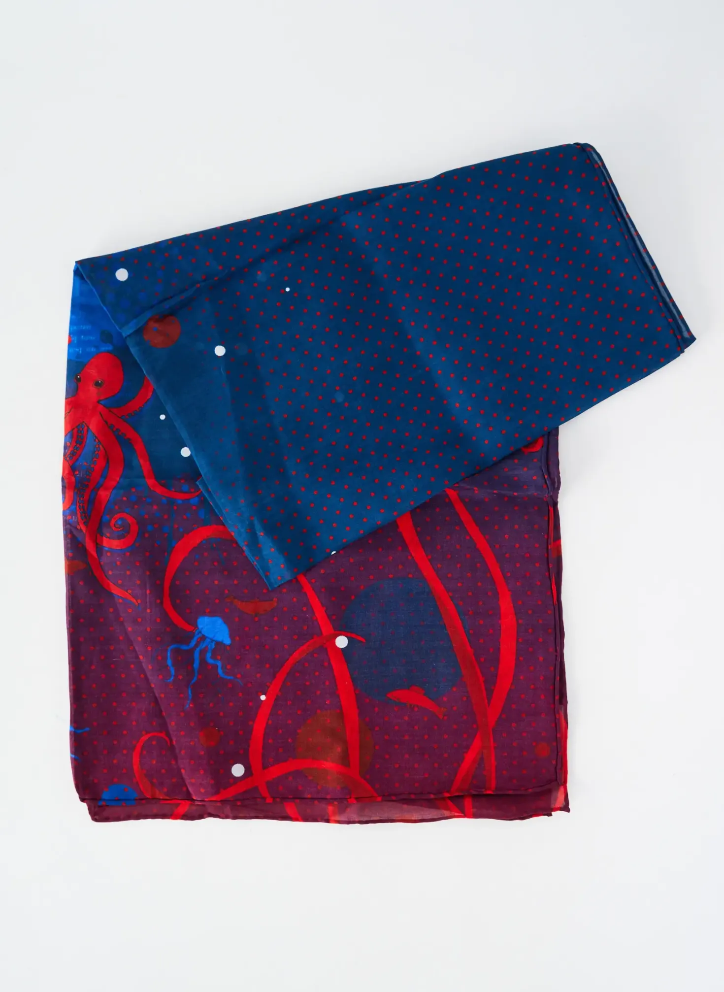 Foulard Lili Gambettes Bleu