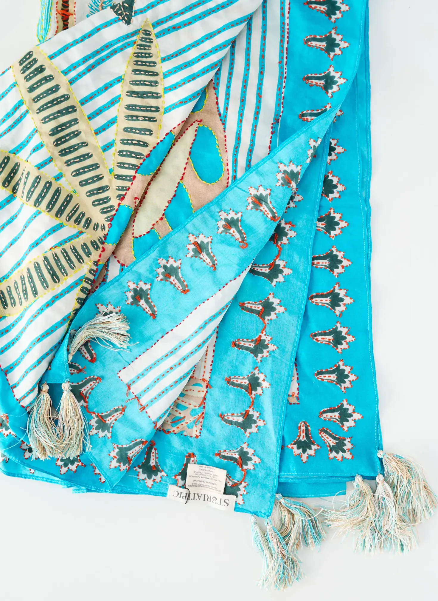 Foulard Storiatipic Bleu