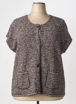Gilet Manches Courtes Griffon Rose