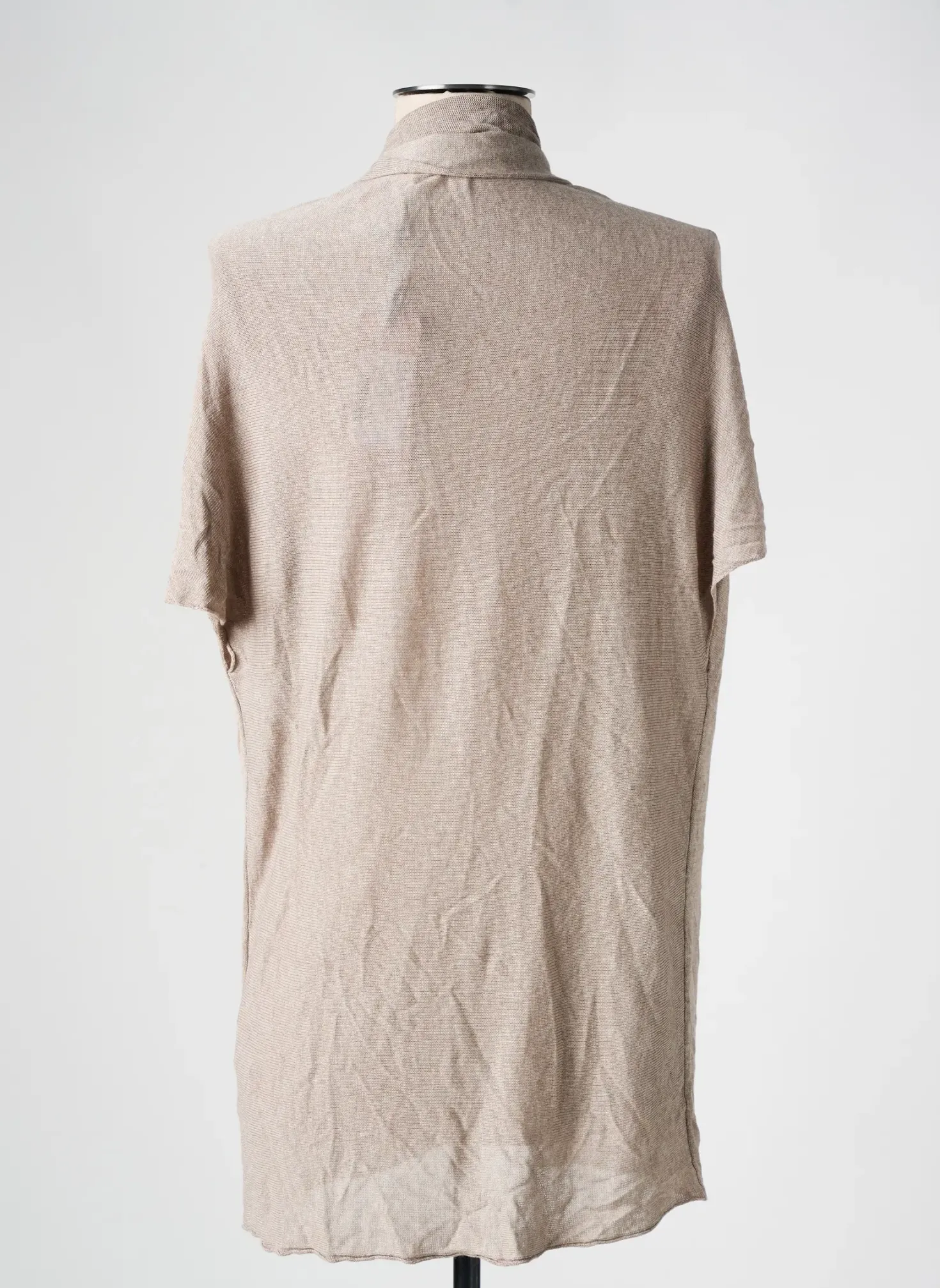 Gilet Manches Courtes La Fee Maraboutee Beige