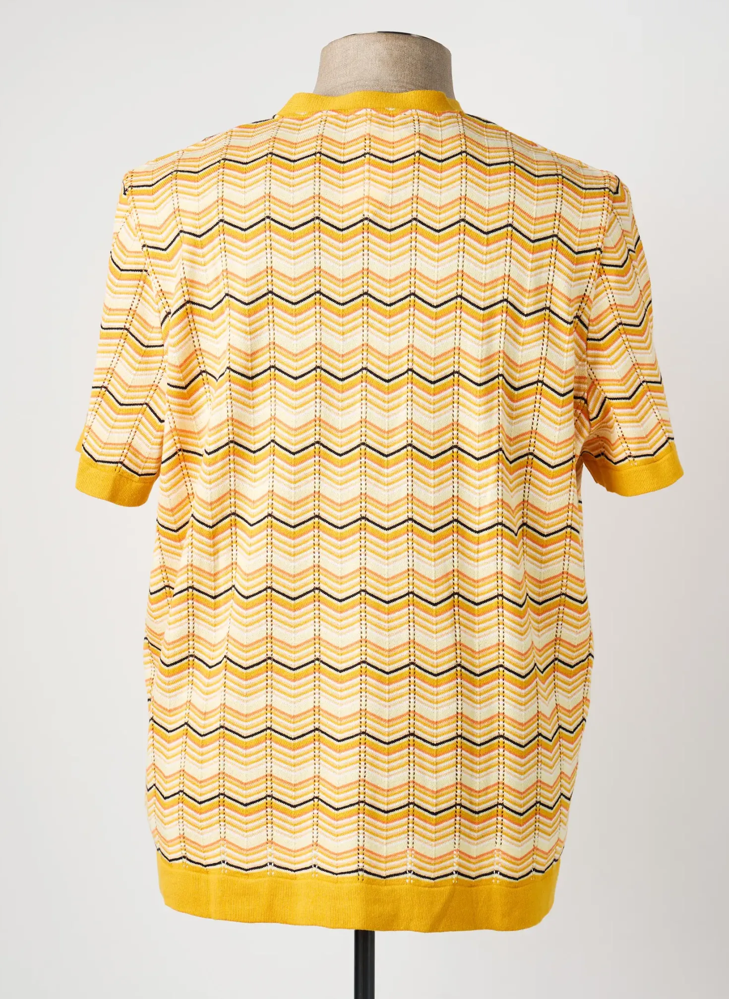 Gilet Manches Courtes Thel Elegance Jaune