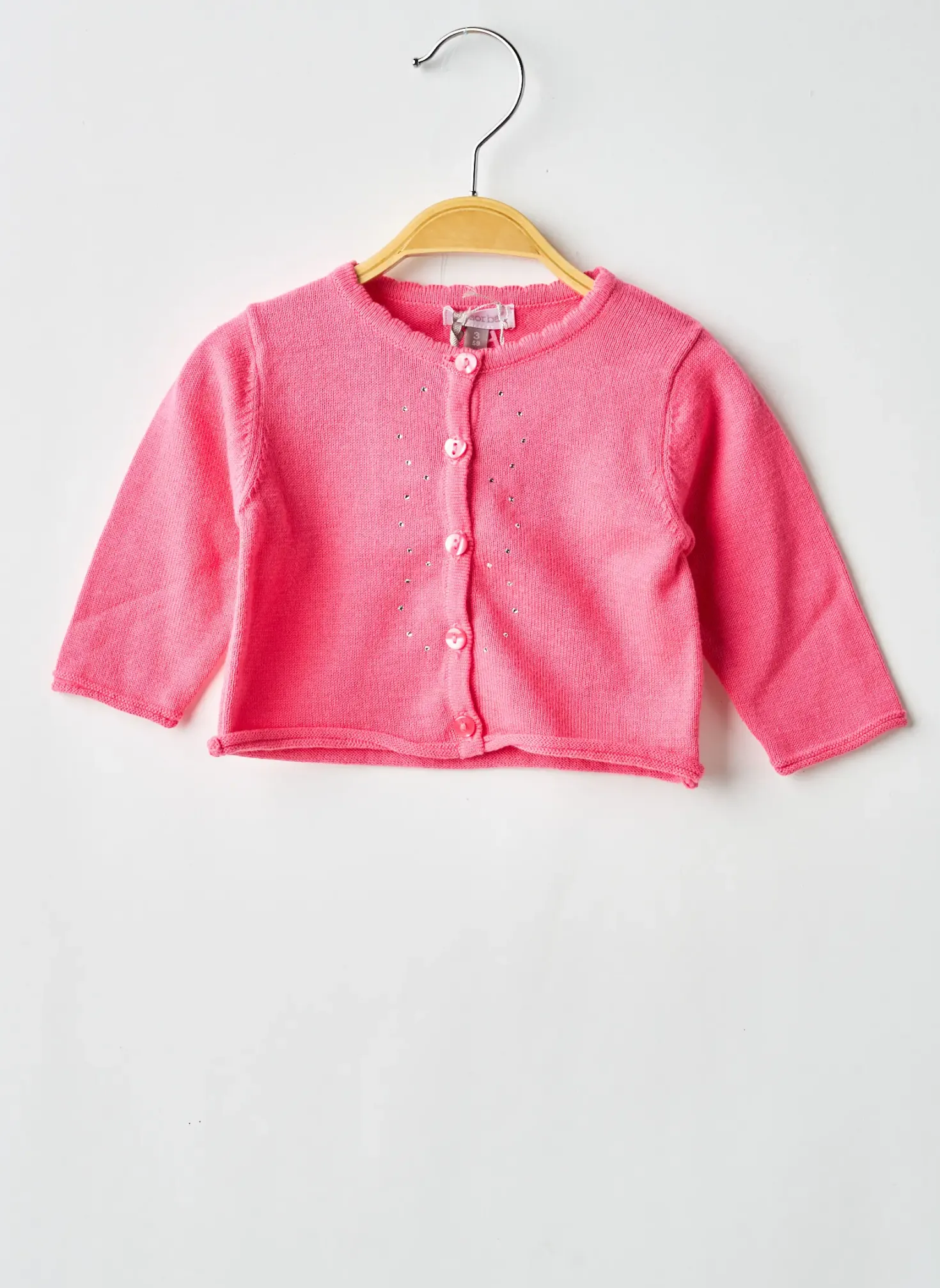 Gilet Manches Longues Absorba Rose