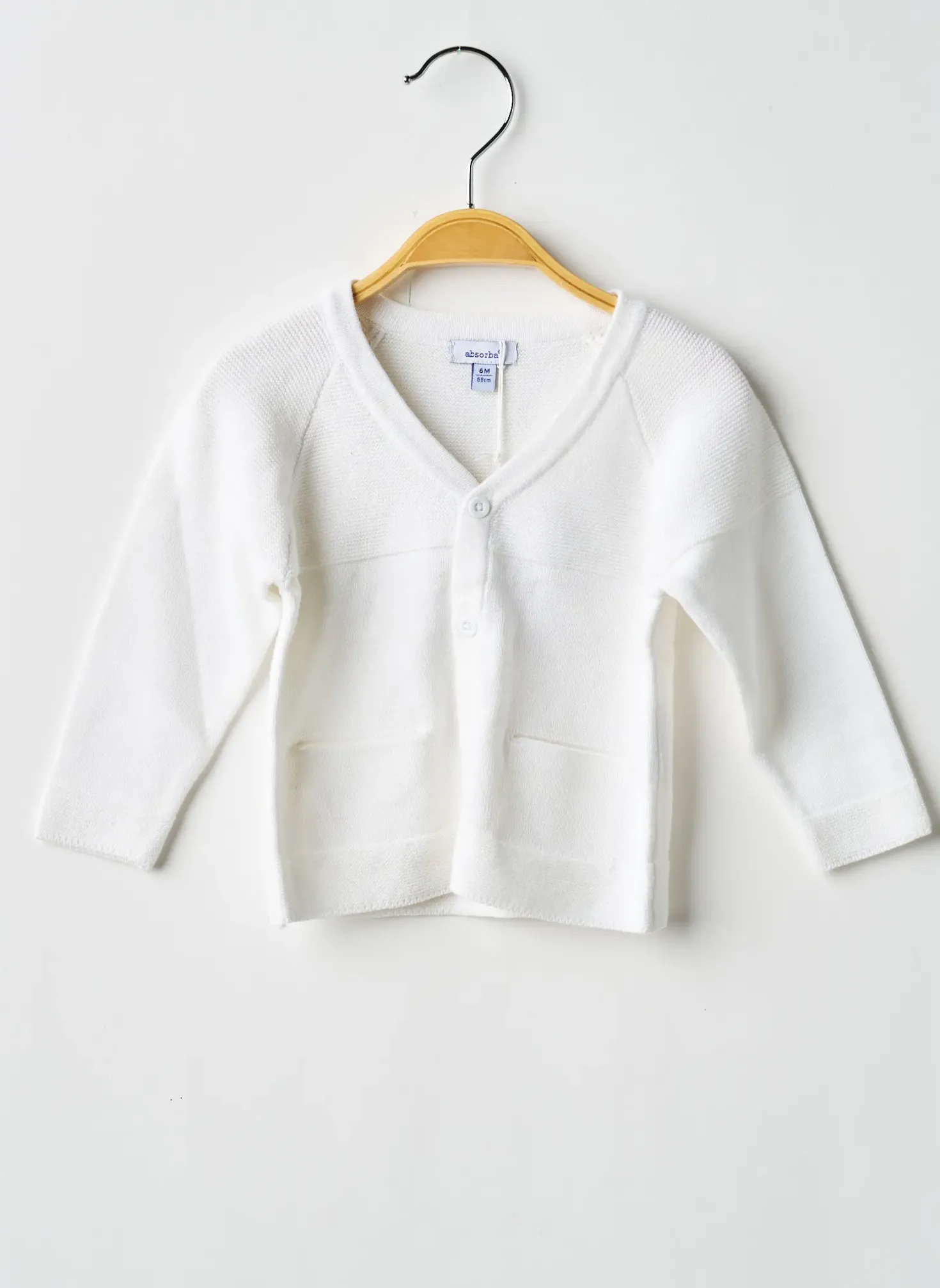 Gilet Manches Longues Absorba Blanc