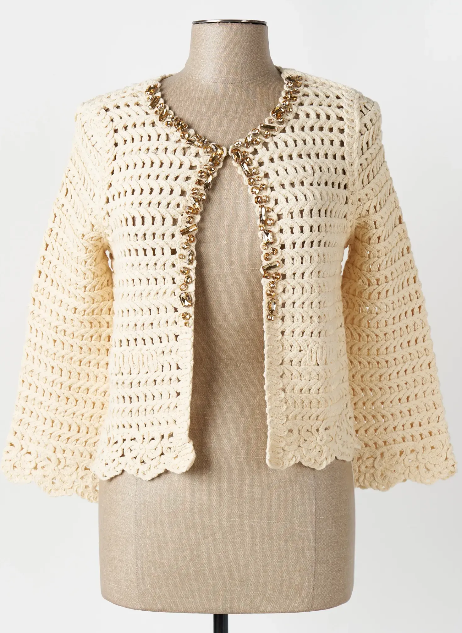 Gilet Manches Longues Angela Davis Beige