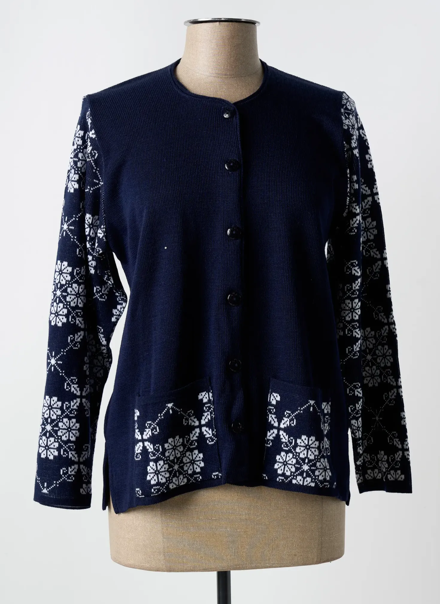Gilet Manches Longues Angella Bleu