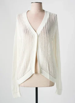 Gilet Manches Longues Barbara Lebek Blanc