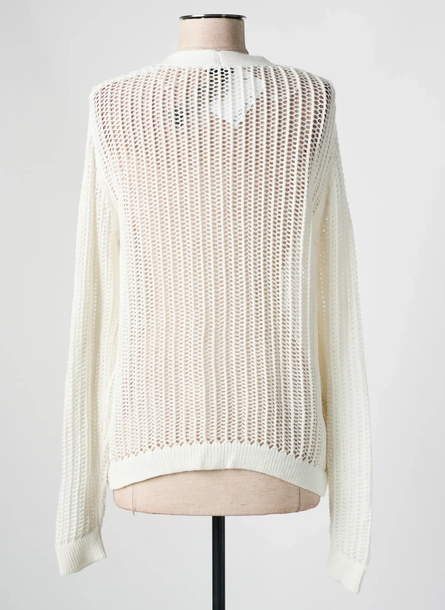 Gilet Manches Longues Barbara Lebek Blanc