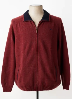 Gilet Manches Longues Brown Jury Rouge