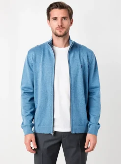 Gilet Manches Longues Cambridge Bleu