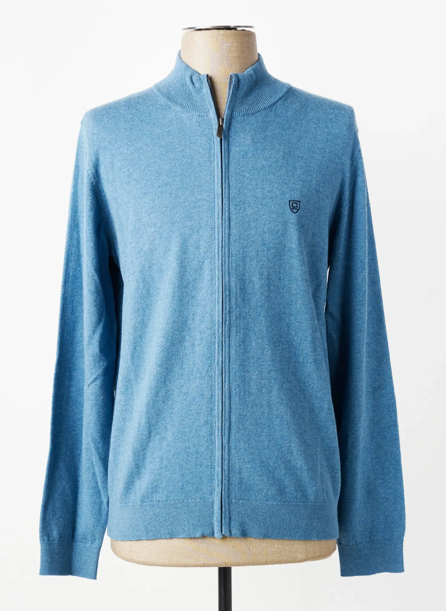 Gilet Manches Longues Cambridge Bleu