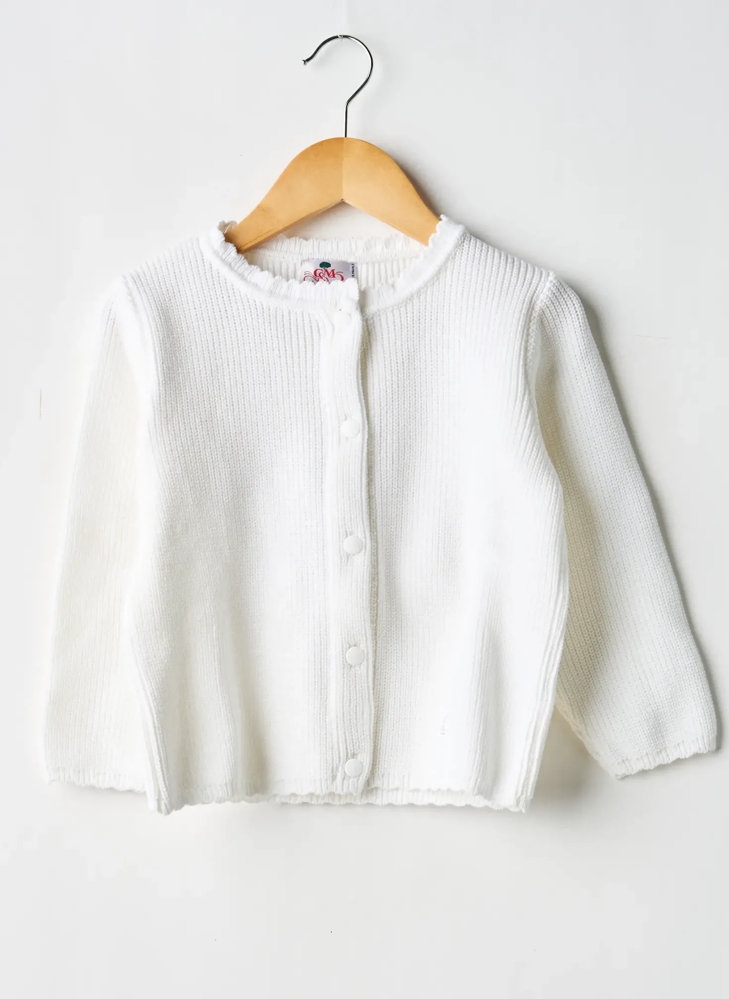 Gilet Manches Longues Coudemail Blanc