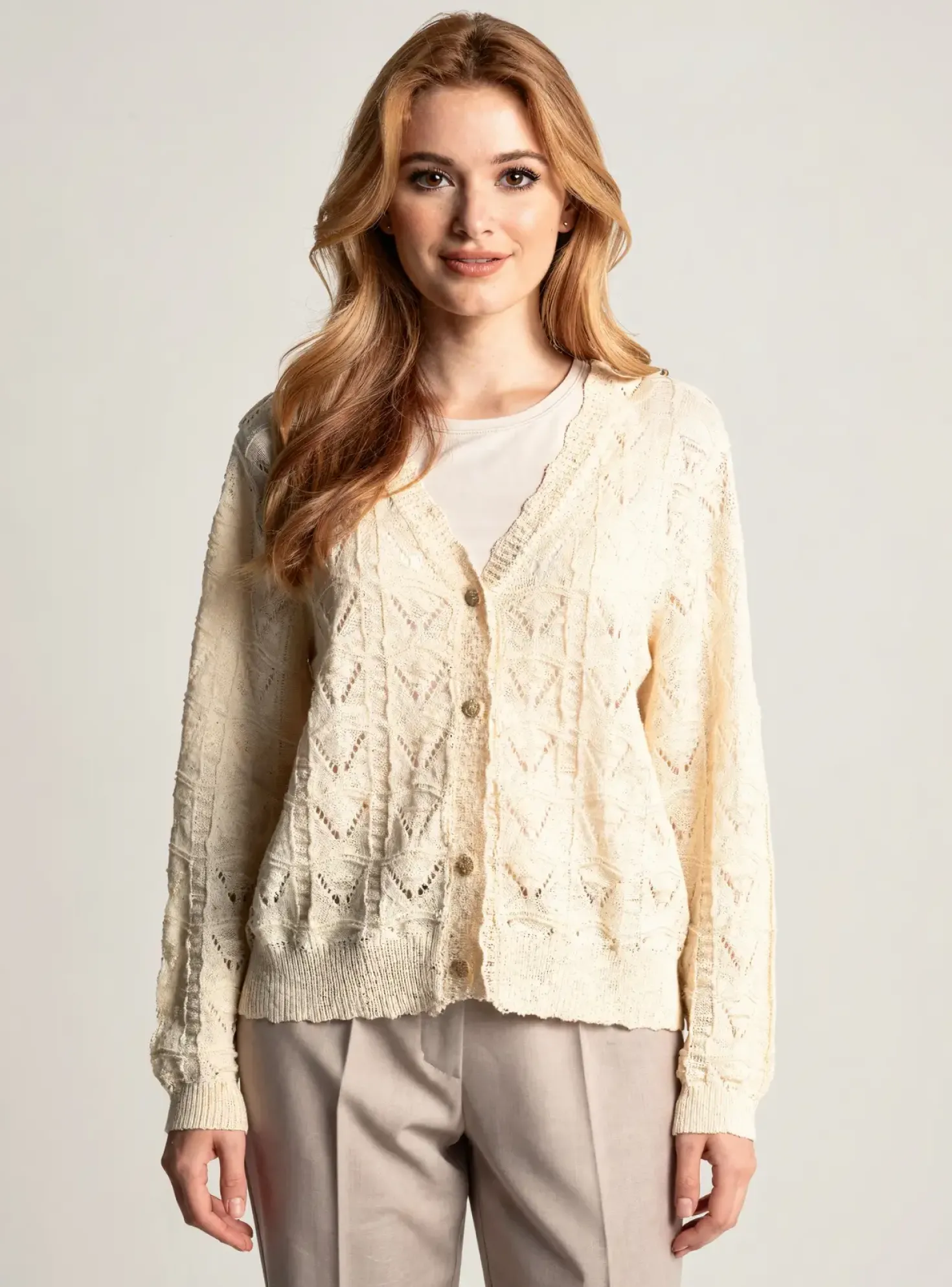 Gilet Manches Longues Esqualo Beige