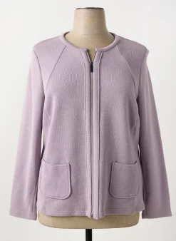 Gilet Manches Longues Frank Walder Violet