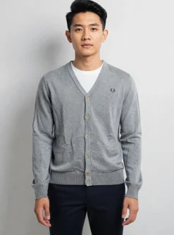 Gilet Manches Longues Fred Perry Gris