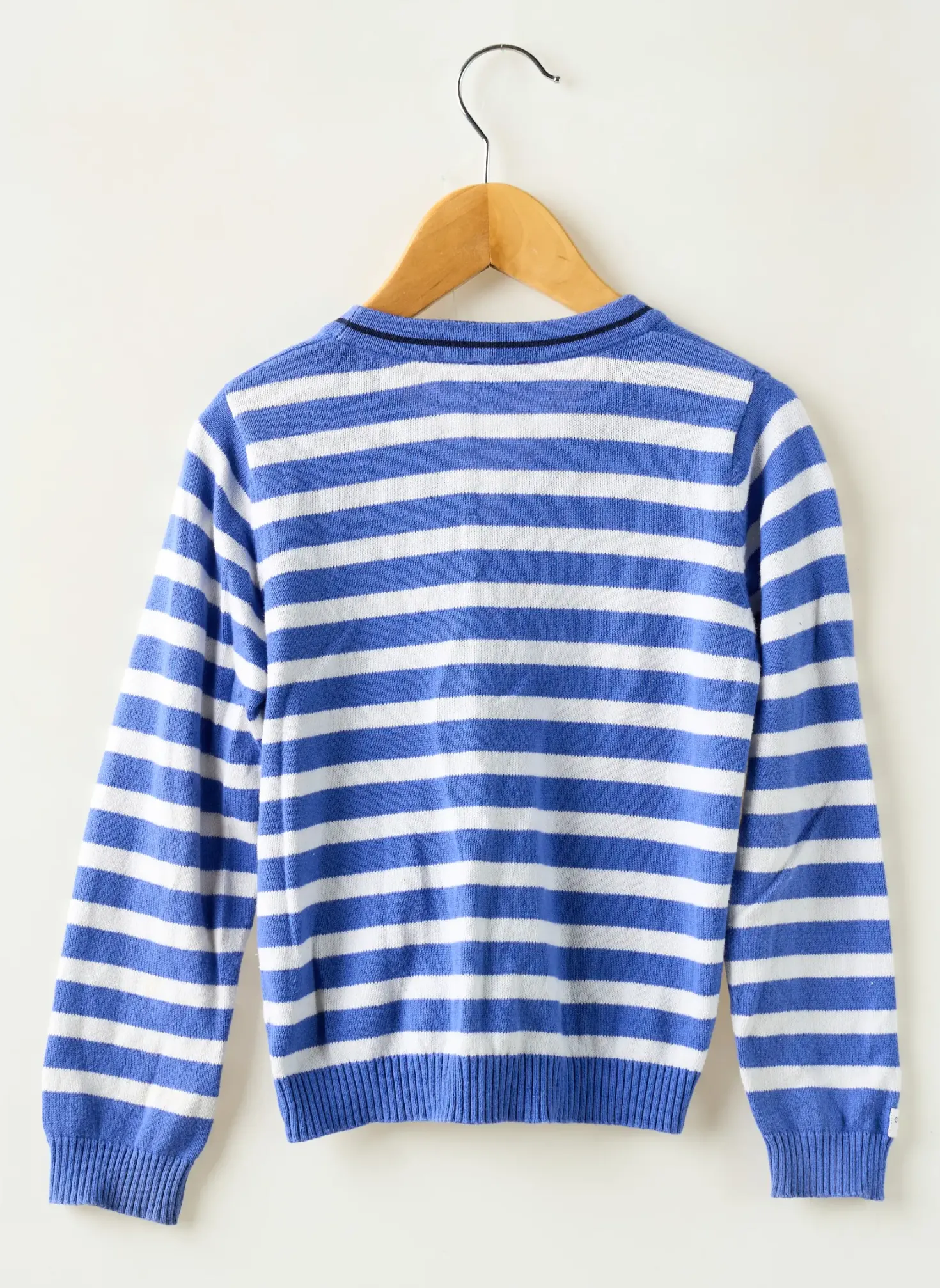 Gilet Manches Longues Grain De Blé Bleu