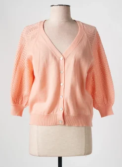 Gilet Manches Longues Julie Guerlande Rose